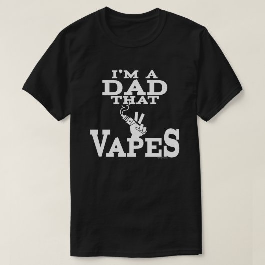 VAPE-Shirt | Papa dat dop is | VapeGoat™ T-shirt (Design voorkant)