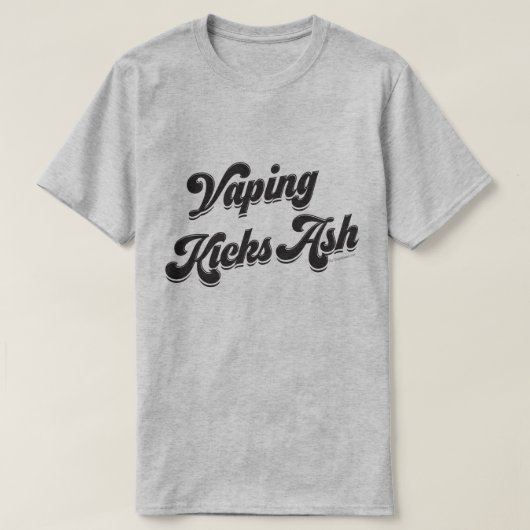 VAPE-Shirt | Vaping Kicks Ash VapeGoat™ T-shirt (Design voorkant)