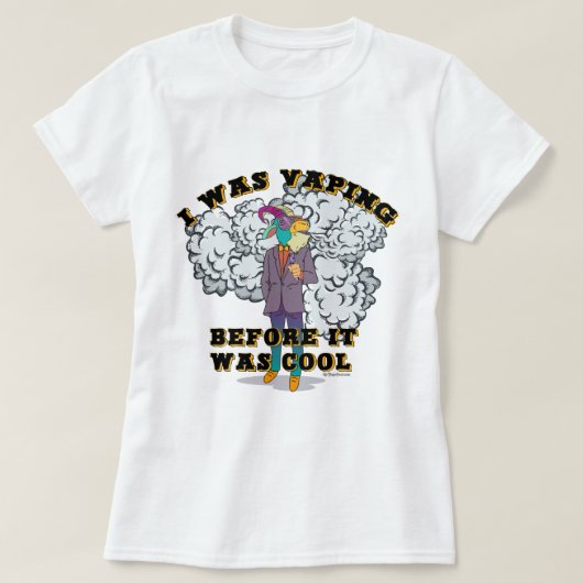 VAPE-Shirt | Vapt voor het Cool VapeGoat™ was T-shirt (Design voorkant)