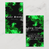 Vape Shop Green Black Smoke Visitekaartje (Voorkant / Achterkant)
