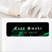 Vape Shop Green Business Etiket (Insitu)