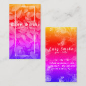 Vape Shop Green Rainbow Leafs Smoke Visitekaartje (Voorkant / Achterkant)