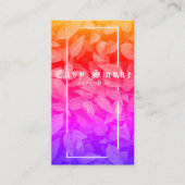 Vape Shop Green Rainbow Leafs Smoke Visitekaartje (Voorkant)