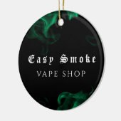 Vape Shop Groen Keramisch Ornament (Links)