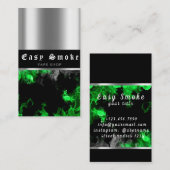 Vape Shop Kleurrijk Groen Rook Visitekaartje (Voorkant / Achterkant)