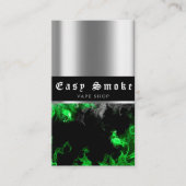 Vape Shop Kleurrijk Groen Rook Visitekaartje (Voorkant)
