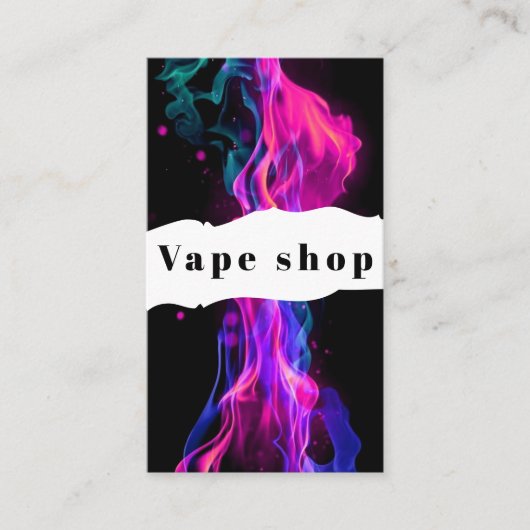Vape Shop Roke Cigarette Visitekaartje (Voorkant)
