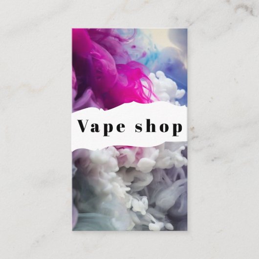 Vape Shop Roke Cigarette Visitekaartje (Voorkant)