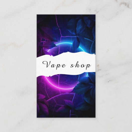 Vape Shop Roke Cigarette Visitekaartje (Voorkant)
