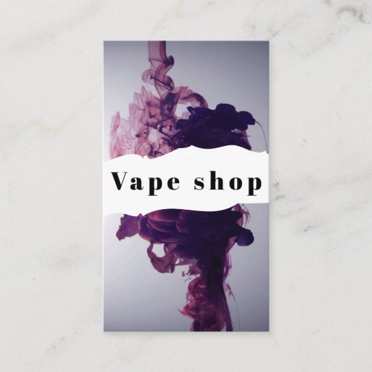Vape Shop Roke Cigarette Visitekaartje (Voorkant)