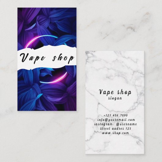 Vape Shop Roke Cigarette Visitekaartje (Voorkant / Achterkant)