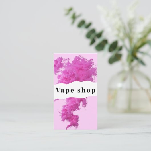 Vape Shop Roke Cigarette Visitekaartje (Staand voorkant)
