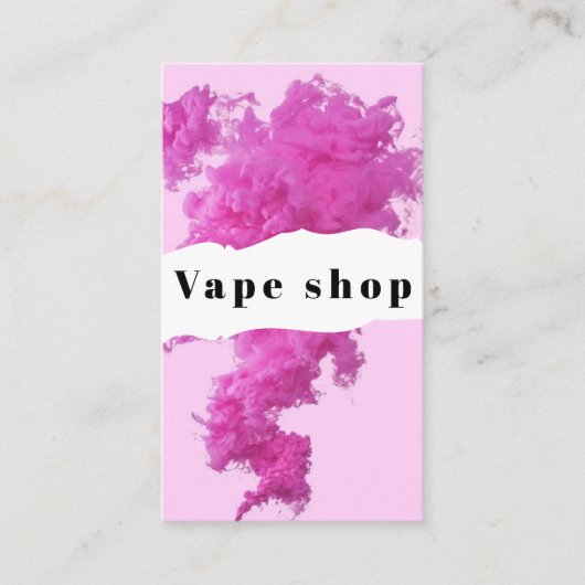Vape Shop Roke Cigarette Visitekaartje (Voorkant)
