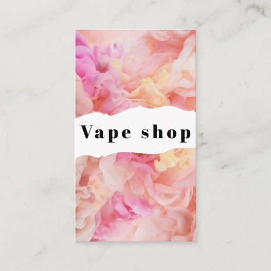 Vape Shop Smoke Cigarette Visitekaartje (Voorkant)