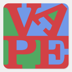 Vape-sticker Vierkante Sticker