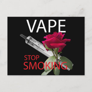 Vape. Stop met roken Briefkaart