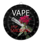Vape. Stop met roken Dartbord (Voorkant)