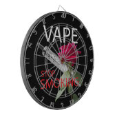 Vape. Stop met roken Dartbord (Voorkant Links)