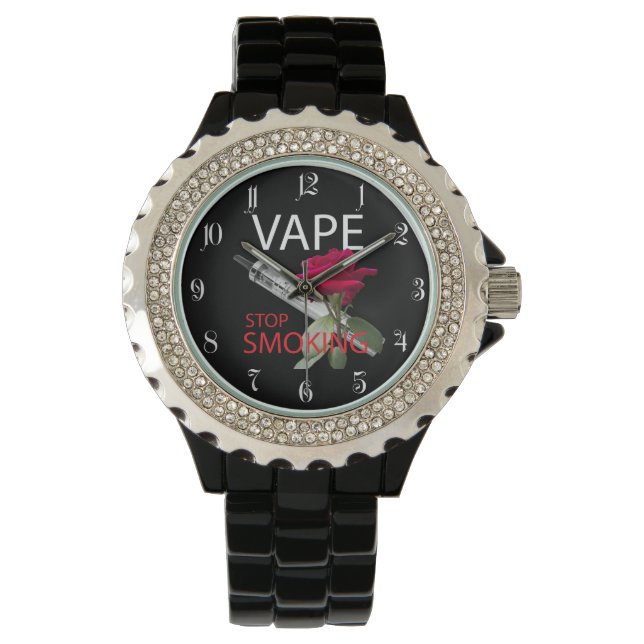 Vape. Stop met roken Horloge (Voorkant)