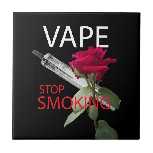 Vape. Stop met roken Tegeltje (Voorkant)