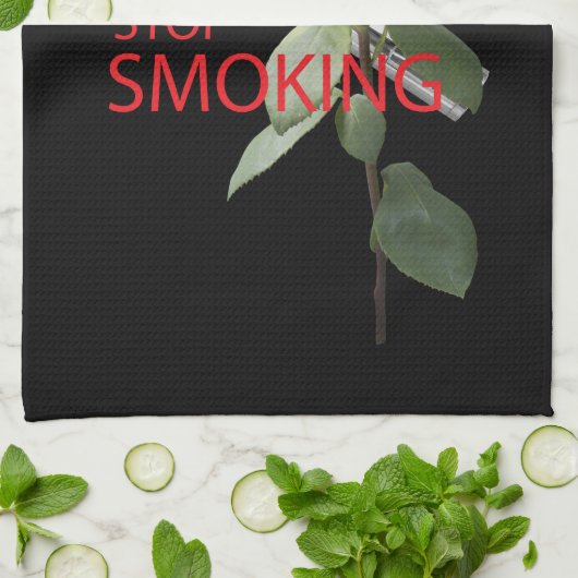 Vape. Stop met roken Theedoek (Gevouwen)