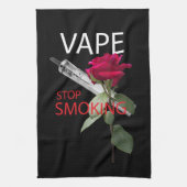 Vape. Stop met roken Theedoek (Verticaal)