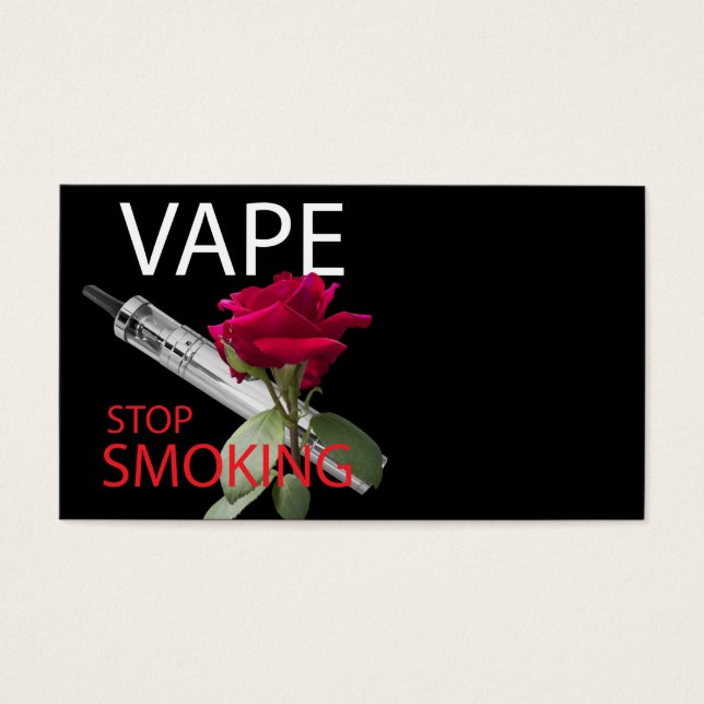 Vape. Stop met roken Visitekaartje (Voorkant)