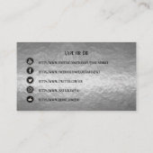 VAPE | Sub Ohm Silver Business Social Media Visitekaartje (Achterkant)