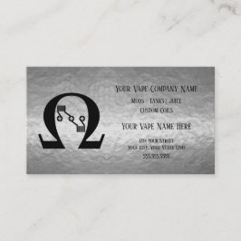 VAPE | Sub Ohm Silver Business Social Media Visitekaartje