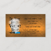 VAPE | Vape Bro Copper Business Social Media Visitekaartje (Voorkant)