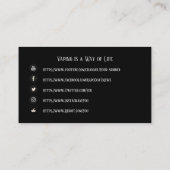 VAPE | VAPE Cloud Business met sociale media Visitekaartje (Achterkant)