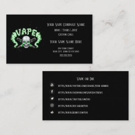 VAPE | Vape Skull Business met sociale media Visitekaartje