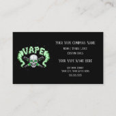 VAPE | Vape Skull Business met sociale media Visitekaartje (Voorkant)