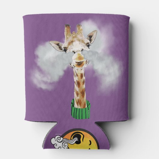 ▶ VAPE | Vapende Giraffe door VapeGoat™ Blikjeskoeler (Achterkant)