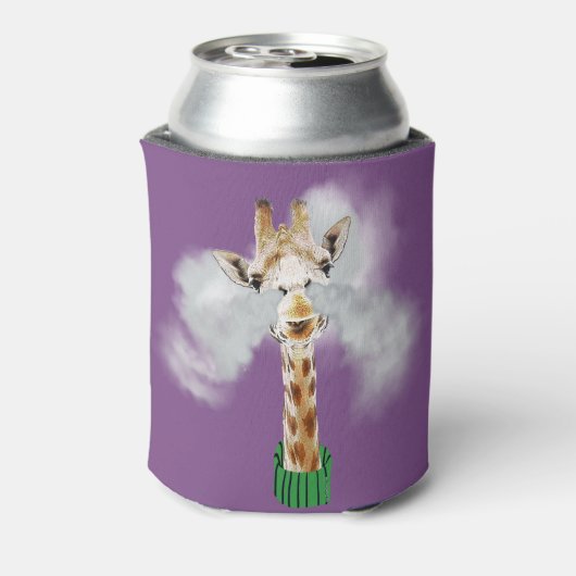 ▶ VAPE | Vapende Giraffe door VapeGoat™ Blikjeskoeler (Blikje Achterkant)