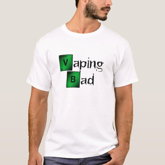 Vape | Vaping Bad Parody door VapeGoat T-shirt (Voorkant)