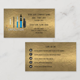 VAPE | Vapolutie Gold Business Social Media Visitekaartje