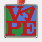 Vape-versiering Metalen Ornament (Voorkant)