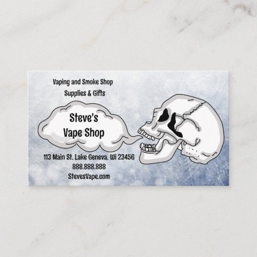 Vape winkel    visitekaartje (Voorkant)