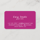 Vape Winkelen voor zakelijke korting Kaart Visitekaartje (Achterkant)