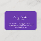 Vape Winkelen voor zakelijke korting Kaart Visitekaartje (Achterkant)