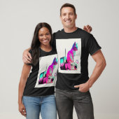 Vapergolf esthetisch glitskramp synthgolf t-shirt (Unisex)