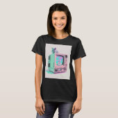 Vapergolf esthetisch glitskramp synthgolf t-shirt (Voorkant volledig)