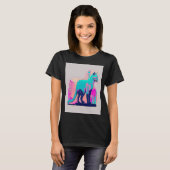 Vapergolf esthetisch glitskramp synthgolf t-shirt (Voorkant volledig)