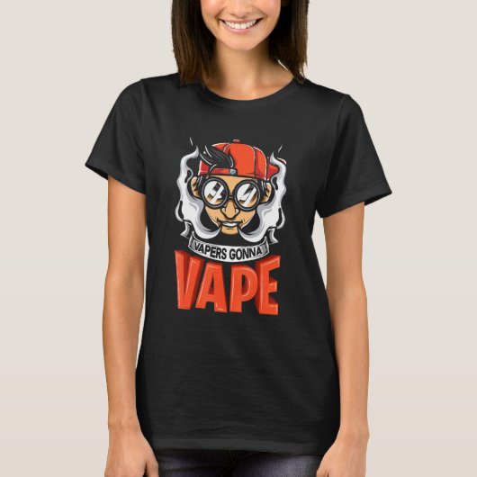 Vapers gaan Vape Graphic T-shirt (Voorkant)