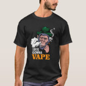 Vapers Gonna Vape Gorilla Monkey Holding a MOD T-shirt (Voorkant)