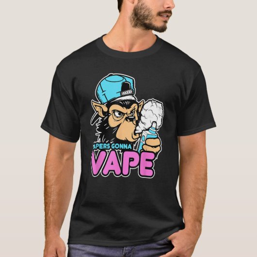 Vapers Gonna Vape Gorilla T-shirt Vape T-shirt (Voorkant)