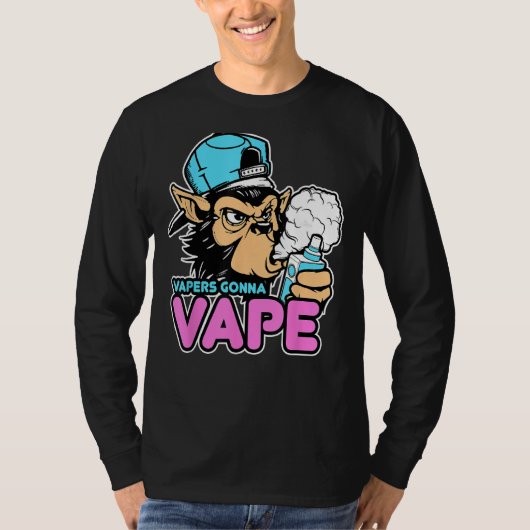 Vapers Gonna Vape Gorilla Vape T-shirt (Voorkant)