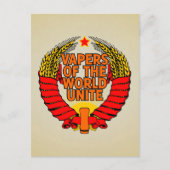 Vapers van de Wereld Unite Briefkaart (Voorkant)