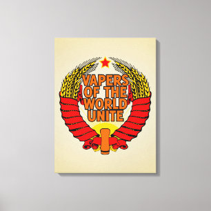 Vapers van de Wereld Unite Canvas Afdruk